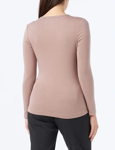 Miniatura 4 de Tienda Essentials Camiseta de manga larga Henley de punto acanalado para mujer