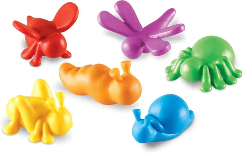 Miniatura 4 de Learning Resources in The Garden Critter Counters - 72 piezas, juguetes de aprendizaje para niños a partir de 3 años, juegos de matemáticas