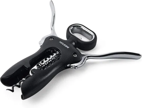 Miniatura 2 de Houdini Abridor de botellas de vino con forma de sacacorchos, espiral antiadherente de acero inoxidable, apto para lavavajillas, se sujeta