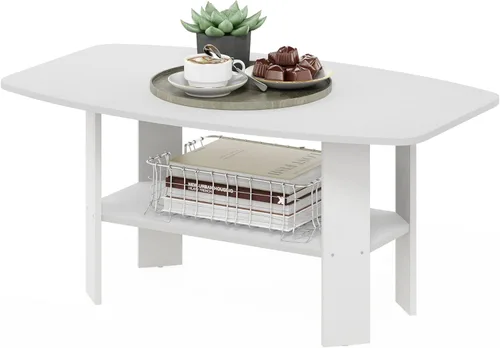 Miniatura 24 de Furinno Mesa de centro de diseño simple, nogal oscuro