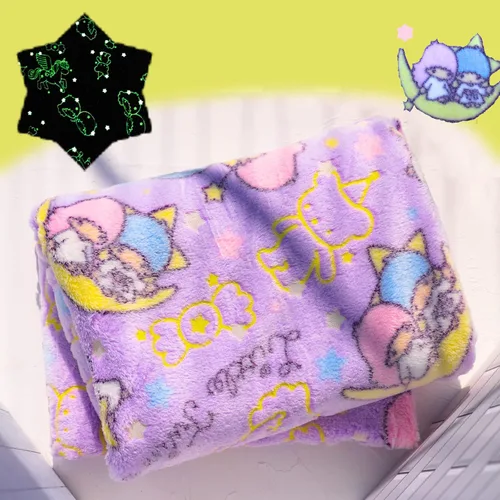 Miniatura 11 de Manta de mariposa que brilla en la oscuridad con bolsa de almacenamiento, el mejor regalo manta suave para niñas y niños, manta de campamento