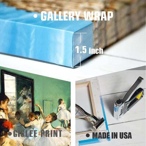 Miniatura 113 de A&T ARTWORK Campo de trigo con cipreses de Van Gogh Las reproducciones de arte clásico mundial, impresiones en lienzo giclée para decoración