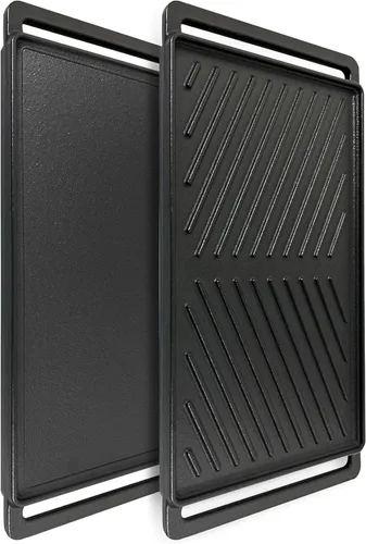 Miniatura 14 de Safbbcue 7583 - Plancha de hierro fundido de 21.5 pulgadas para Weber Q2200 Q2000 Q2400 Q200 Q220 Q240 Series Placa de parrilla de gas para Weber