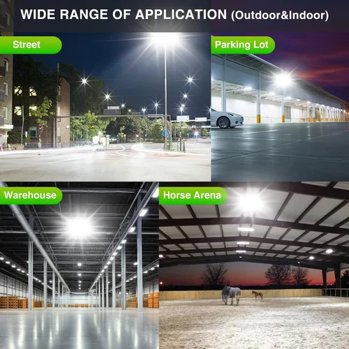 Miniatura 35 de STASUN - Luz de inundación LED para exteriores, 150 W, 15000 lúmenes, 6000 K, luz blanca IP66, impermeable, luz de estacionamiento comercial, 3