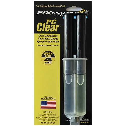Miniatura 5 de PC Products Kit de pasta adhesiva epoxi transparente, de dos partes con pistola dispensadora y paquete de 3 cartuchos de 1.7 fl oz, 75333