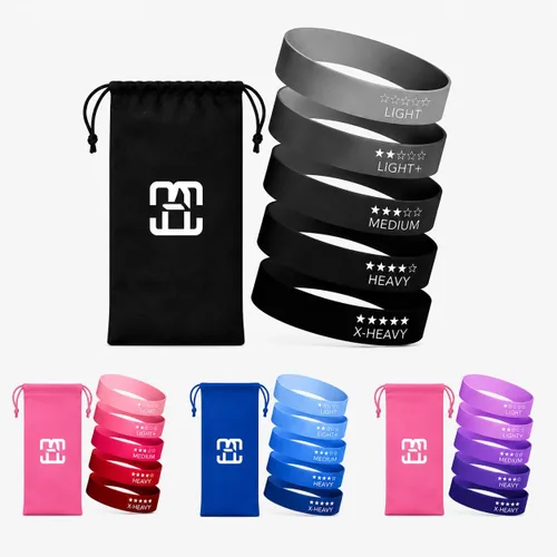 GOCHA Gadgets | Juego de bandas de resistencia | 5 niveles de bucle de resistencia | Bandas elásticas de fitness para ejercicio, gimnasio, yoga,