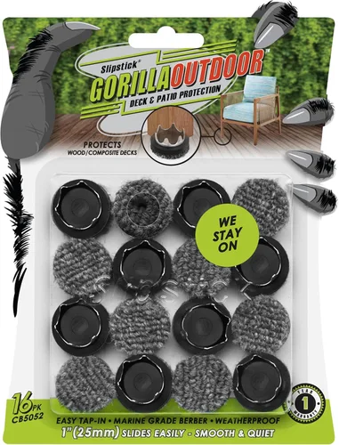 Miniatura 21 de GorillaFelt CB270 - Protectores de piso para muebles (juego de 4) almohadillas de fieltro para muebles con tapa garantizadas para permanecer