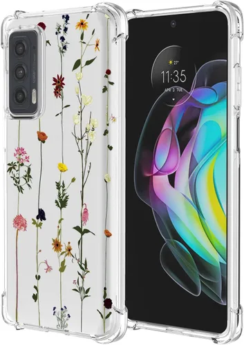 Miniatura 58 de Funda para Moto G 5G Plus Moto One 5G UW Clear Flower Phone Case Soft TPU a prueba de golpes, antiarañazos, funda protectora para Motorola G 5G