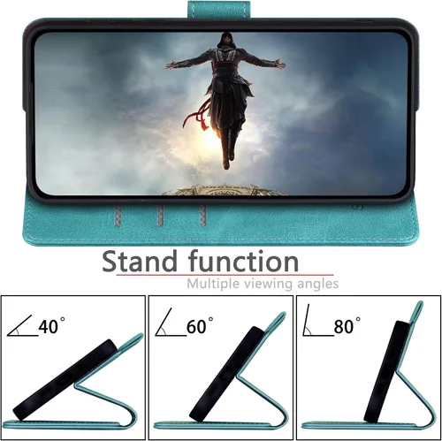 Miniatura 6 de SUANPOT Funda tipo cartera para Samsung Galaxy S23 FE con bloqueo RFID, tarjetero de piel sintética con tapa y tapa para teléfono para Samsung S23