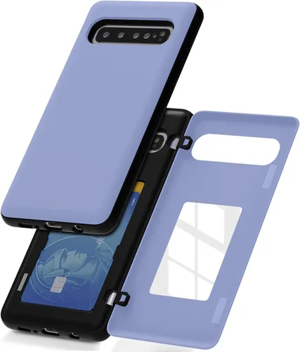 Miniatura 97 de GOOSPERY Funda tipo cartera para Samsung Galaxy S22 Ultra, [tarjetero] parachoques magnético de puerta con cierre automático, cubierta protectora