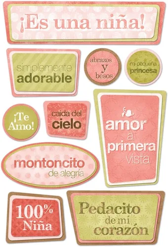 Miniatura 4 de Karen Foster Design Hoja de pegatinas para álbumes de recortes sin ácido y lignina, familia española
