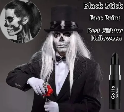 Miniatura 4 de Go Ho Crema de maquillaje en lápiz, pintura corporal y facial, para SFX profesionales, disfraces, segura para nariz y labios, reduce el deslumbre