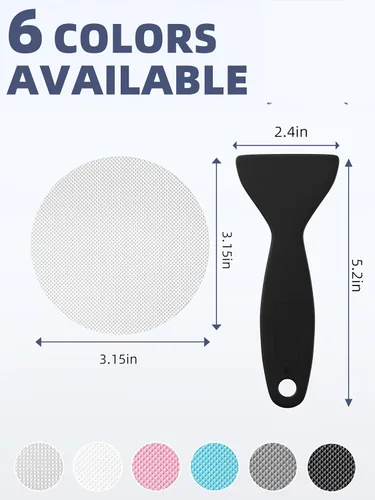 Miniatura 2 de Secopad - Pegatinas antideslizantes originales para bañera y piso de ducha, pegatinas antideslizantes fuertes para ducha con raspador ideal