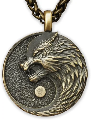 Miniatura 61 de Collar Yin Yang para hombre, joyería colgante de alta calidad de aspecto antiguo, regalos de Yin Yang, joyería vikinga para hombres