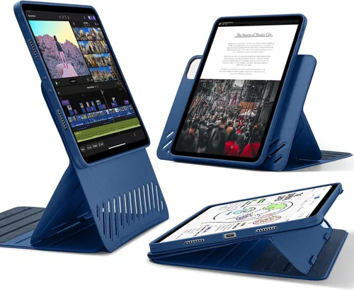 Miniatura 14 de ESR Funda para iPad Pro 12.9 (6ª/5ª generación, 2022/2021), cubierta magnética extraíble, soporte ajustable para vertical/paisaje con vista de Marrón