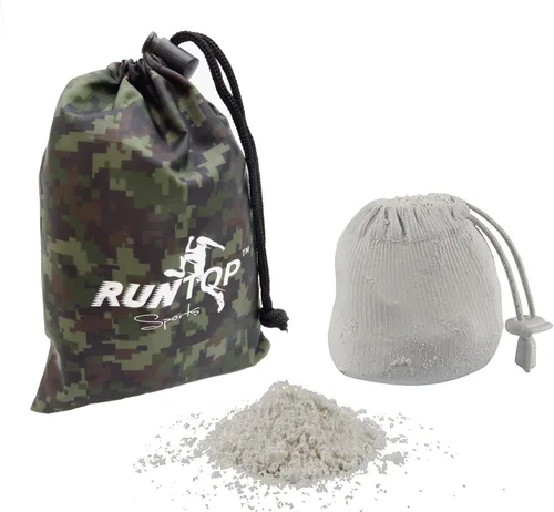 Miniatura 9 de RUNTOP Bolsa de tiza recargable de carbonato de magnesio de 2.4 onzas para levantamiento de pesas, entrenamiento de fitness, gimnasia, escalada
