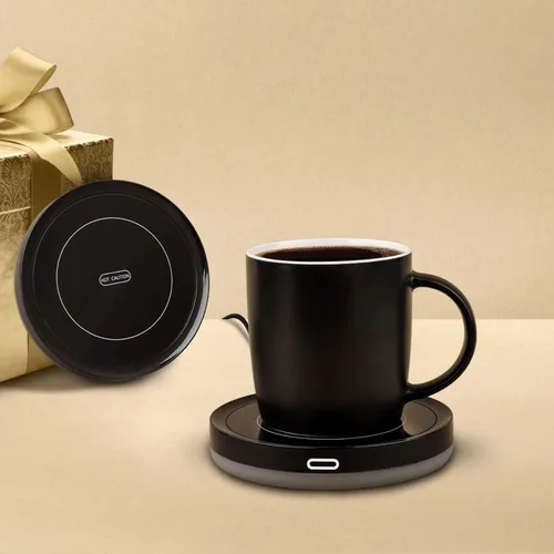 Miniatura 6 de BESTINNKITS Juego de calentador inteligente de taza de café, encendido/apagado automático, taza de inducción por gravedad, uso en escritorio