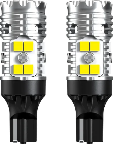 Miniatura 10 de LASFIT Bombilla LED T3 1156, señal de giro ámbar, resistencia incorporada 7506 CANBUS Ready sin errores, nuevo 500% brillante intermitente 4000LM