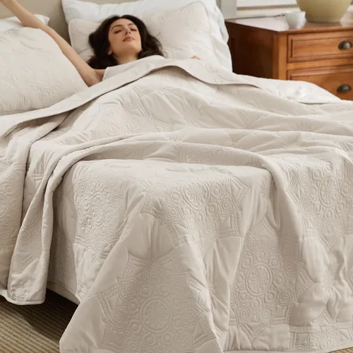 Miniatura 37 de Bedsure Colchas Bohemias Tamaño Queen - Colcha Queen Ultra Suave Ropa de Cama para Decoración de Dormitorio Bohemio, Edredón Ligero para Todas