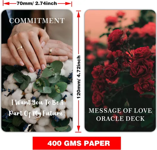 Miniatura 5 de DPEHAKMK Mensajes de Amor Cartas del Oráculo, Cartas del Oráculo para Principiantes, Incluye Mensajes de Amor, Romance, Llama Gemela, Alma Gemela