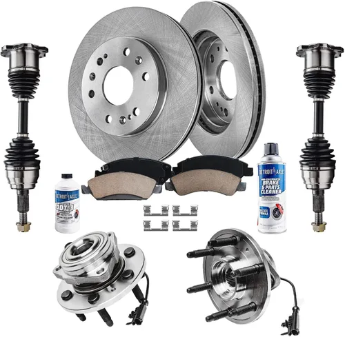 Miniatura 13 de Detroit Axle - Rotores de freno para Chrysler 200 2015 2016 2017, Rotores de freno de disco de reemplazo: 12.01" pulgadas delantero y 10.95