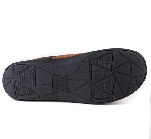 Miniatura 3 de Zigzagger Pantuflas de microgamuza esponjosas para hombre, estilo mocasín, para interior y exterior