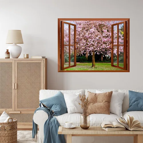Miniatura 3 de Wall26 - Adhesivo de pared extraíble de 36 x 48 pulgadas Flor de cerezo - 02