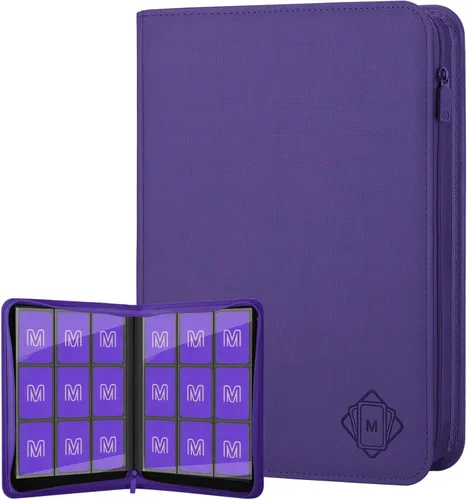 Miniatura 34 de Carpeta de Tarjetas Premium de 16 Bolsillos, Carpeta de Tarjetas de Intercambio Sostiene hasta 1000+ Tarjetas Álbum de Colección de Tarjetas 44 negro