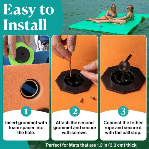 Miniatura 2 de SOWKT Accesorios para tapetes flotantes (kit de ojales)
