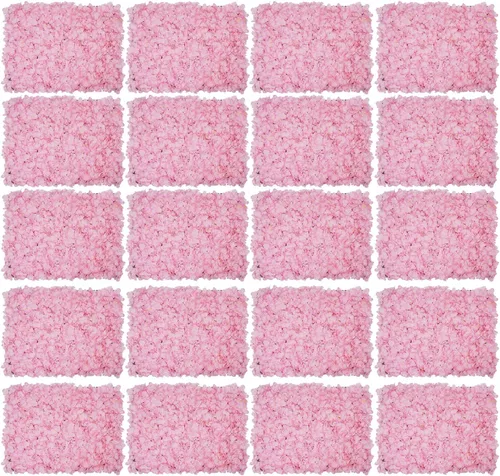 Miniatura 12 de Panel de pared de flores densas, 15.8 x 23.6 pulgadas por rosa blanca lechosa, decoración de telón de fondo para bodas, despedidas de soltera, baby