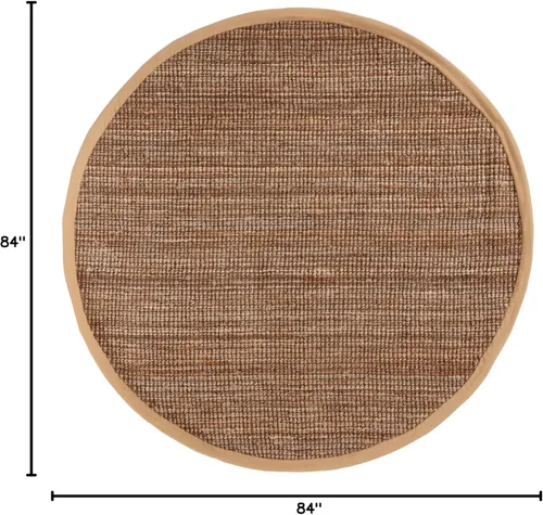 Miniatura 2 de Safavieh Natural Fiber Collection NF747A tapete de yute natural tejido a mano (5" x 8"), Yute, Natural