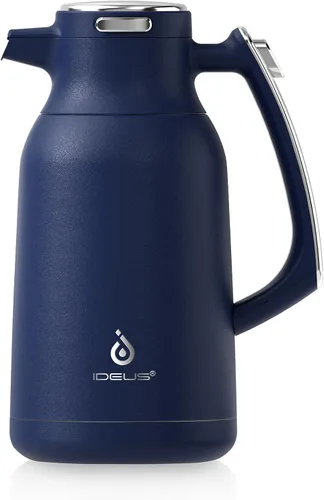 Miniatura 17 de IDEUS Jarra térmica para café 68oz (2,000ml), Jarra de acero inoxidable de doble pared aislada al vacío, Jarra de agua, servidor de café