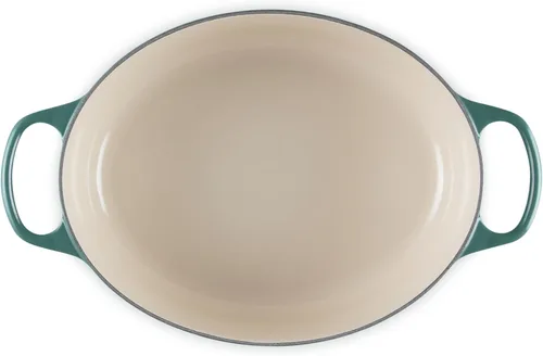 Miniatura 3 de Le Creuset - Olla holandés redonda con tapa de cocina, hecha de hierro fundido esmaltado, 6.75 cuartos de galón, color alcachofa, colección signature