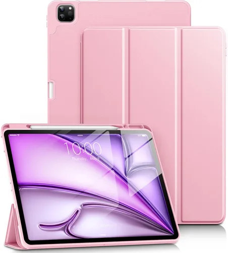 Miniatura 13 de DTTO Funda para iPad Air de 13 pulgadas M3/M2 2025/2024, iPad Pro de 12.9 pulgadas (6ª/5ª/4ª/3ª generación), funda suave con soporte triple delgado