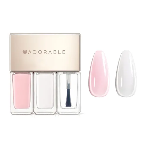 Miniatura 11 de Peel-Off - Juego de 3 esmaltes de uñas veganos – melocotón y melocotón pálido + capa superior transparente Halal, a base de agua, transpirable,
