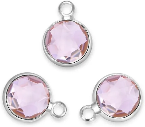 Miniatura 18 de Adabele Colgante de piedra natal de plata de grado A, 0.236 in, pequeño, 0.315 in y 0.394 in para aretes personalizados, pulseras, collares
