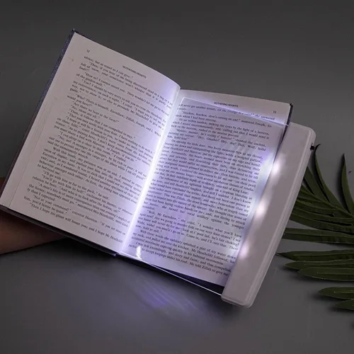 Miniatura 5 de Juesi Luz Plana para Libro Luz de Página para Lectura en Cama por la Noche LED Clara Iluminador de Página Completa Panel Placa Lámpara de Tablero