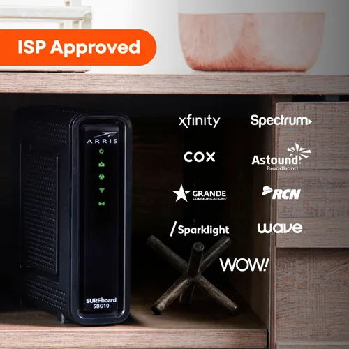 Miniatura 11 de Arris (SBG10) - Combo de módem y enrutador por cable - DOCSIS 3.0 16 x 4 Gigabit y WiFi AC1600