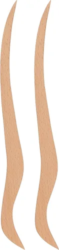 Mrs. Anderson's Baking Ebelskiver Herramientas de torneado, madera de haya, 12 pulgadas, juego de 2