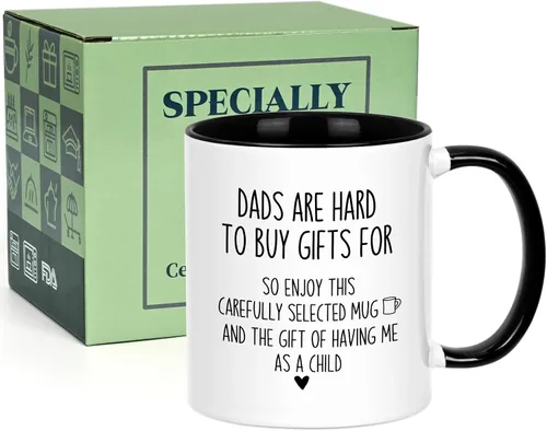 Miniatura 8 de Cabtnca Regalos para papá, taza para papá, día del padre, Navidad, regalos de cumpleaños para papá de parte de hija e hijo, regalo para papá, 11