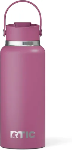 Miniatura 8 de RTIC - Botella de agua Outback de 32 oz (1 L), con revestimiento de cerámica, aislada, de acero inoxidable, doble pared con aislamiento al vacío