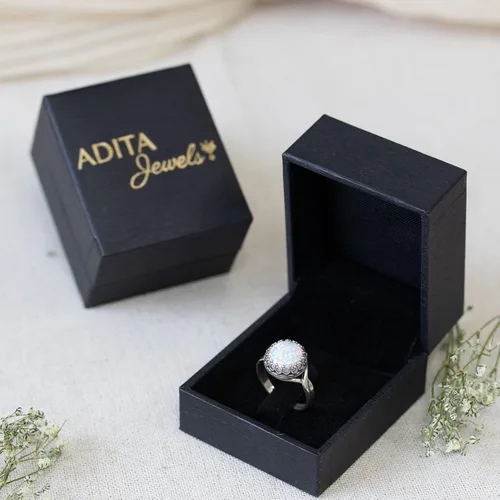 Miniatura 23 de 925 Sterling Silver Gemstone Rings for Women - Anniversary Rings for Women - Sterling Silver Rings for Women - Dainty Sterling Silver Rings