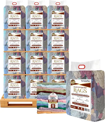 Miniatura 16 de Trapos de limpieza de punto de color premium – Compra trapos a granel para talleres, mecánicos, pintores y uso doméstico, trapos de algodón