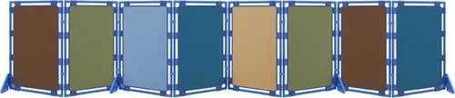 Miniatura 20 de Children's Factory Juego de 3 paneles de juego rectangulares, panel divisor de habitación para niños, partición de aula, pantalla independiente