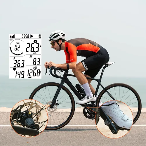 Miniatura 5 de COOSPO Speed/Cadence Sensor BK9 for Indoor/Outdoor Cycling, Bluetooth 5.0 ANT+ Wireless Cycling RPM Cadence Speed Sensor BK9 Set Cadence Speed