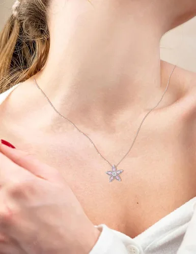 Miniatura 3 de ITS4YEO Collar de plata de ley 925 con dije de circonita y piedra natal, regalo de joyería para mujeres, esposa, niñas, regalo de San Valentín