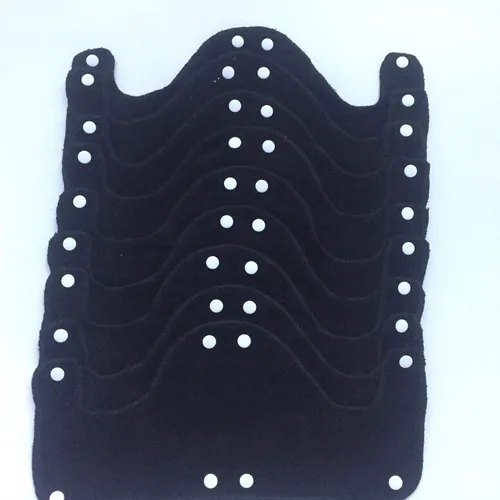 Miniatura 25 de Banda para el sudor para sombrero duro grande de color gris oscuro, forro de sombrero duro reutilizable y lavable de terry de algodón, se ajusta