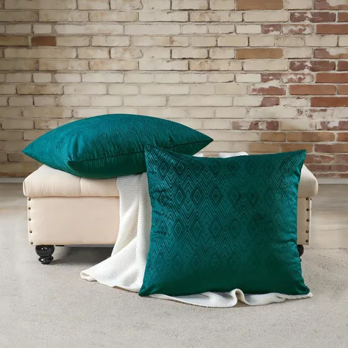 Miniatura 14 de Home Soft Things Ikat - Fundas de almohada de terciopelo de 2 piezas, 14 x 26 pulgadas, aguacate, funda de almohada decorativa lumbar sólida