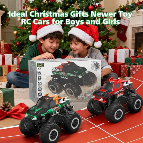 Miniatura 6 de HOMETALL Juguetes de Camión Monstruo a Control Remoto - 1:16 Impermeable Todo Terreno Carro RC Rápido Carro a Control Remoto con Cuerpo Resistente a