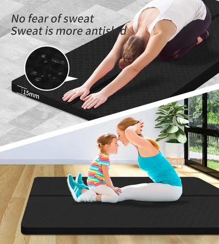 Miniatura 6 de nuveti Tapete Grande para Ejercicios - Tapete de Yoga de 15mm/20mm/30mm de Grosor Tapete de Ejercicios para Fitness, Yoga, Pilates, Estiramientos